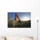 Excavator Wall Mural