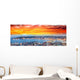 Wonderful panoramic view of Istanbul at dusk across Golden Horn Wall Mural