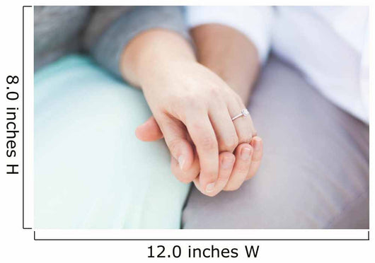 Engagement Holding Hands Wall Mural