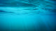 Underwater view with sun beams in turquoise water Wall Mural