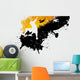 Skateboard Abstract City Background Wall Decal