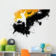 Skateboard Abstract City Background Wall Decal