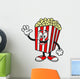Movie Popcorn Waving Wall Decal
