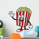 Movie Popcorn Waving Wall Decal