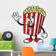 Movie Popcorn Waving Wall Decal