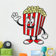 Movie Popcorn Waving Wall Decal