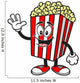 Movie Popcorn Waving Wall Decal