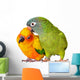 Loving Conure Parrots Wall Decal