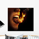 Tongue on fire Wall Mural