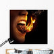 Tongue on fire Wall Mural