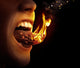 Tongue on fire Wall Mural