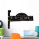 6th Street in Austin Texas Wall Decal