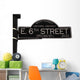 6th Street in Austin Texas Wall Decal