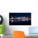 Pier reflecting in the Potomac River at night, in National Harbo Wall Mural