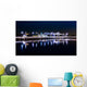 Pier reflecting in the Potomac River at night, in National Harbo Wall Mural