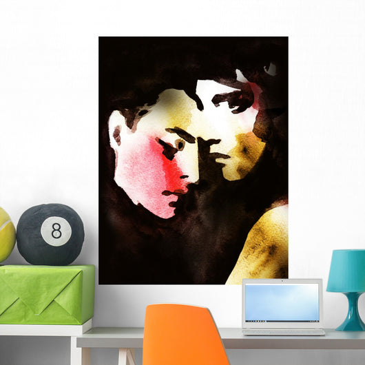 man and woman Wall Mural