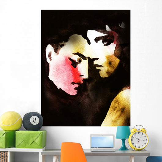 man and woman Wall Mural