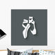 ballet dance studio symbol Wall Mural