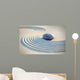 Stein und Linien im Sand Wall Mural