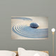 Stein und Linien im Sand Wall Mural