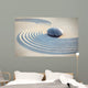 Stein und Linien im Sand Wall Mural
