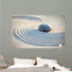 Stein und Linien im Sand Wall Mural