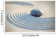 Stein und Linien im Sand Wall Mural