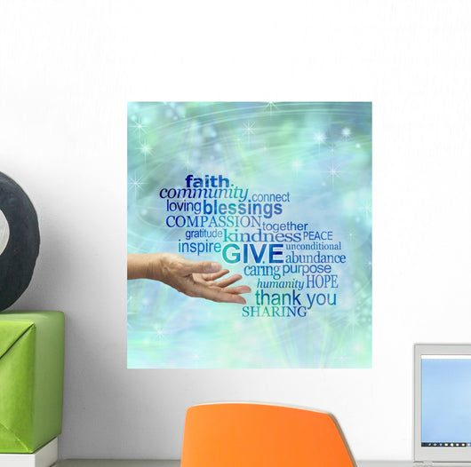 Please Give Generously Wall Mural