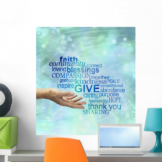 Please Give Generously Wall Mural