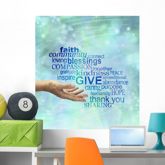 Please Give Generously Wall Mural
