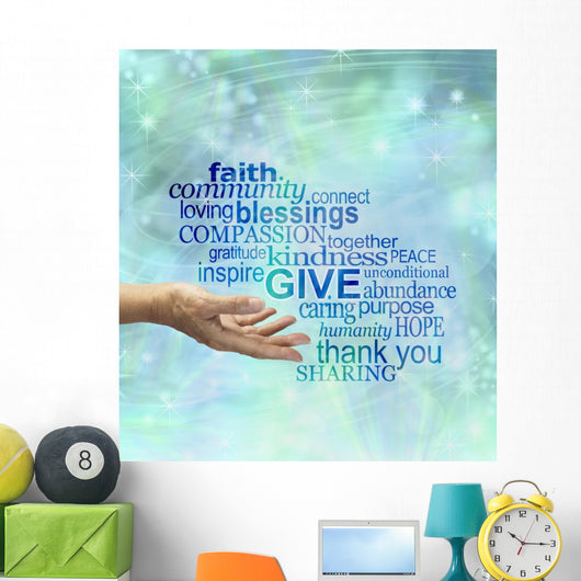 Please Give Generously Wall Mural