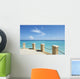 Classic Turquoise Caribbean View in Varadero Cuba Wall Mural