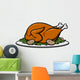 Roast Turkey Dinner Wall Decal