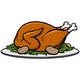 Roast Turkey Dinner Wall Decal