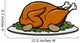 Roast Turkey Dinner Wall Decal