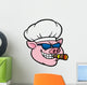 Smoking BBQ Pig Wall Decal