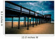 The fishing pier on the beach of Ocean City, Maryland. Wall Mural