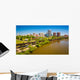 The skyline and James River in Richmond, Virginia. Wall Mural