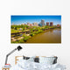 The skyline and James River in Richmond, Virginia. Wall Mural