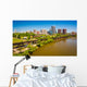 The skyline and James River in Richmond, Virginia. Wall Mural
