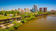 The skyline and James River in Richmond, Virginia. Wall Mural