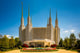 Gardens in front of the Washington DC Mormon Temple in Kensingto Wall Mural