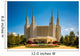 Gardens in front of the Washington DC Mormon Temple in Kensingto Wall Mural