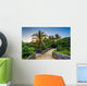 Palm Trees along Boardwalk Wall Decal