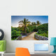 Palm Trees along Boardwalk Wall Decal