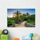 Palm Trees along Boardwalk Wall Decal