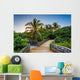 Palm Trees along Boardwalk Wall Decal