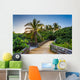 Palm Trees along Boardwalk Wall Decal