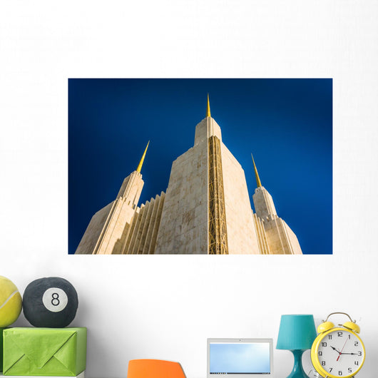 Spires of the Washington DC Mormon Temple in Kensington, Marylan Wall Mural