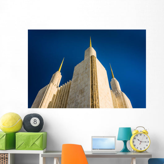 Spires of the Washington DC Mormon Temple in Kensington, Marylan Wall Mural